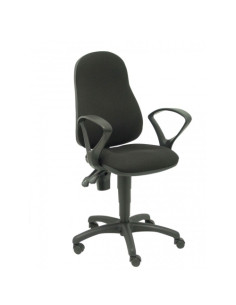 SILLA PIQUERAS Y CRESPO ALAMO BRAZOS FIJOS MECANISMO SINCRO RUEDAS AUTOFRENANTES TEJIDO RESISTENTE A LA ABRASION ARAN NEGRO