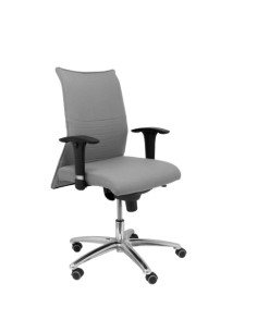 SILLA PIQUERAS Y CRESPO ALBACETE CONFIDENTE BRAZOS CROMADOS REGULABLES MECANISMO SINCRO ASIENTO Y RESPALDO TAPIZADO BALI GRIS