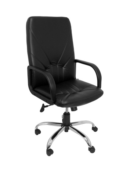 SILLA PIQUERAS Y CRESPO ALBERCA DIRECCION MECANISMO BASCULANTE REGULABLE EN ALTURA ASIENTO Y RESPALDO TAPIZADO SIMILPIEL NEGRO