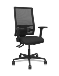 SILLA PIQUERAS Y CRESPO BORMATE ASINCRO BRAZOS 2D RUEDAS 65 MM  MALLA NEGRO Y ASIENTO BALI NEGRO