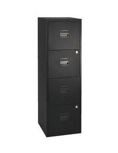 ARCHIVADOR METÁLICO 4 CAJONES  40X40X125 CM ANCHO X FONDO X ALTO FORMATO A4 -CAPACIDAD CAJON 15KG- TIRADOR DE PLÁSTICO - ANTRA