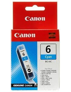 CANON  TINTA CIAN BCI 6E C 13ML S- 800 820 820D 830D 900 9000 I- 950 965 9100 560 865 905D 9950 990 6500 9100 9950 IP- 4000 5000