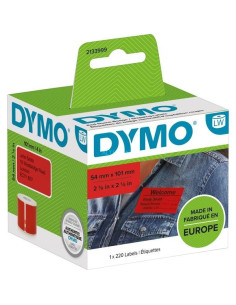DYMO ETIQUETAS DE TRANSFERENCIA TERMICA LABEL WRITER 99014 ROJO DE 54X101MM A X L ETIQUETAS GRANDES DE IDENTIFICACIÓNENVÍO ROL