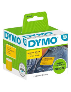 DYMO ETIQUETAS DE TRANSFERENCIA TERMICA LABEL WRITER AMARILLO DE 54X101MM A X L ETIQUETAS GRANDES DE IDENTIFICACIÓNENVÍO ROLLO