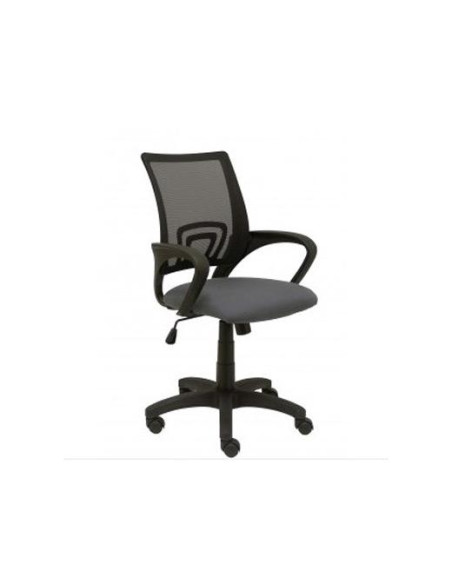 PIQUERAS Y CRESPO SILLA OPERATIVA VIANOS BFIJOS RESPALDO MALLA NEGRO ASIENTO BALI GRIS OSCURO