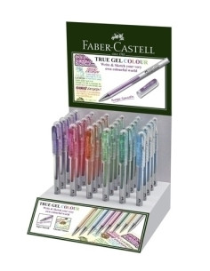 BOLIGRAFO  FABER TRUE COLOUR  EXP D30 15 naranja -5 ud 28 rosa -5 ud 37 violeta-5 ud 50 azul claro -5 ud 62 verde claro -5 ud 63