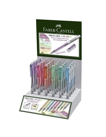 BOLIGRAFO  FABER TRUE COLOUR  EXP D30 15 naranja -5 ud 28 rosa -5 ud 37 violeta-5 ud 50 azul claro -5 ud 62 verde claro -5 ud 63