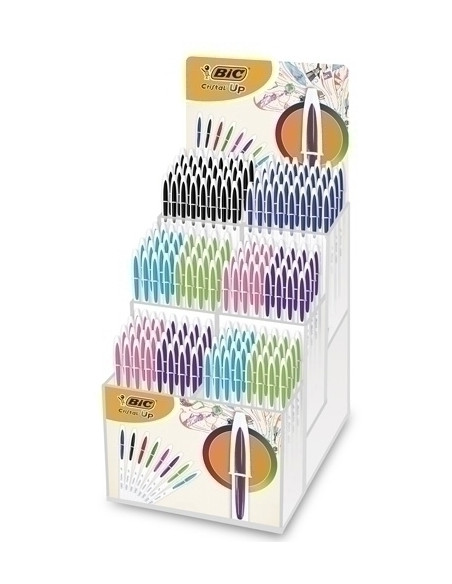 BOLIGRAFO BIC CRISTAL UP 12 mm SURTIDO EXPOSITOR DE 180 40x 949879 CRISTAL UP AZUL 40x 949880 CRISTAL UP NEGRO 100x 950446 CRIST