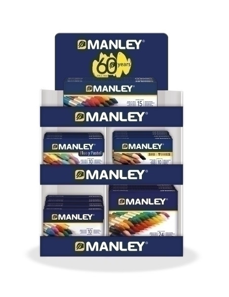 CERAS MANLEY ESTUCHE SURTIDO EXPOSITOR DE 40 10x MNC00033 ESTUCHE DE 10 UD 10x MNC00055 ESTUCHE DE 15 UD 10x MNC00066 ESTUCHE DE