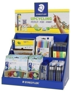 EXPOSITOR STAEDTLER SOBREMESA VAC  SURTIDO 67 UNIDADES 8x 185 C12 8x 185 C24 5x 364-S WP4P 6x 326 C10 10x 308 S1 WP3 1x 120HBCA1