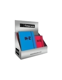 INDICE FINOCAM ESPIRAL A-Z EXPOSITOR DE 17 3x 8511560 10x15 NEGRO 2x 8511598 10x15 MAGENTA 3x 8511510 10x15 AZUL 3x 8511660 A5 N