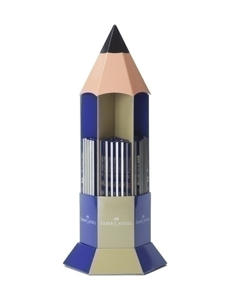 LAPIZ de GRAFITO FABER-CASTELL GOLDFABER-CASTELL 1225 EXPOSITOR de 120 20 udref112500 - HB 20 udref112501 - B 20 udref112502 - 2