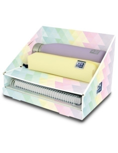 LOTE OXFORD REGALO TEENS Europeanbook 4 Live&Go A5 120h 5x5 tPP Pastel Estuche Live&Go Cuadrado Pequeño Pastel Botella Oxford b