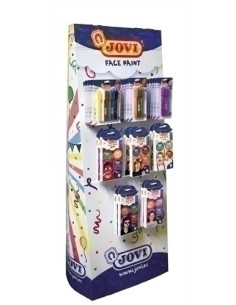 MAQUILLAJE JOVI CREMA FACE PAINT FLOORSTAND EXPOSITOR MULTIPRODUCTO DE 86 UNIDADES 12x 191  TWIST FACE PAINT B6 STICK SURTIDOS 1