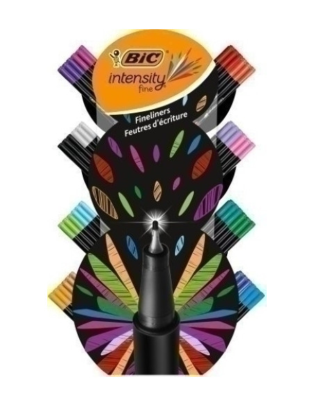 ROLLER BIC INTENSITY FINE EXPOSITOR DE 132 12x 942070 INTENSITY AZUL 12x 942069 INTENSITY NEGRO 12x 942084 INTENSITY ROJO 12x 94