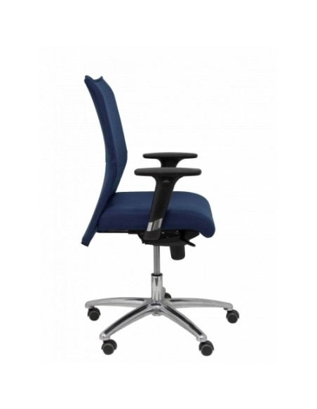 SILLA PIQUERAS Y CRESPO ALBACETE CONFIDENTE BRAZOS CROMADOS REGULABLES MECANISMO SINCRO ASIENTO Y RESPALDO TAPIZADO BALI AZUL MA