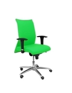 SILLA PIQUERAS Y CRESPO ALBACETE CONFIDENTE BRAZOS CROMADOS REGULABLES MECANISMO SINCRO ASIENTO Y RESPALDO TAPIZADO BALI PISTACH