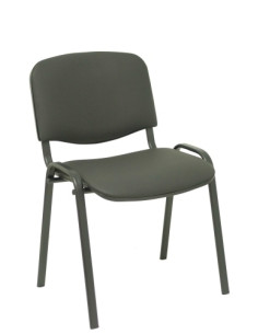 SILLA PIQUERAS Y CRESPO ALCARAZ CONFIDENTE ERGONOMICA APILABLE ESTRUCTURA NEGRA ASIENTO Y RESPALDO TAPIZADOS SIMILPIEL NEGRO PAC