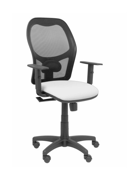 SILLA PIQUERAS Y CRESPO ALOCEN BRAZOS REGULABLES MECANISMO SINCRO REFUERZO LUMBAR RUEDAS NYLON RESPALDO MALLA NEGRA TRANSPIRABLE