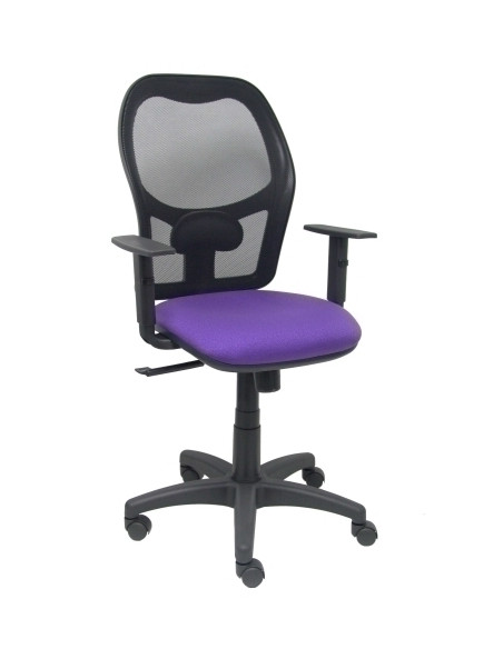 SILLA PIQUERAS Y CRESPO ALOCEN BRAZOS REGULABLES MECANISMO SINCRO REFUERZO LUMBAR RUEDAS NYLON RESPALDO MALLA NEGRA TRANSPIRABLE