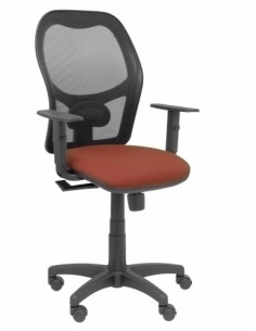 SILLA PIQUERAS Y CRESPO ALOCEN BRAZOS REGULABLES MECANISMO SINCRO REFUERZO LUMBAR RUEDAS NYLON RESPALDO MALLA NEGRA TRANSPIRABLE