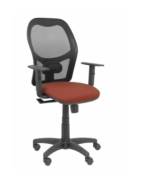 SILLA PIQUERAS Y CRESPO ALOCEN BRAZOS REGULABLES MECANISMO SINCRO REFUERZO LUMBAR RUEDAS NYLON RESPALDO MALLA NEGRA TRANSPIRABLE