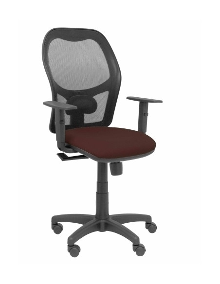 SILLA PIQUERAS Y CRESPO ALOCEN BRAZOS REGULABLES MECANISMO SINCRO REFUERZO LUMBAR RUEDAS NYLON RESPALDO MALLA NEGRA TRANSPIRABLE