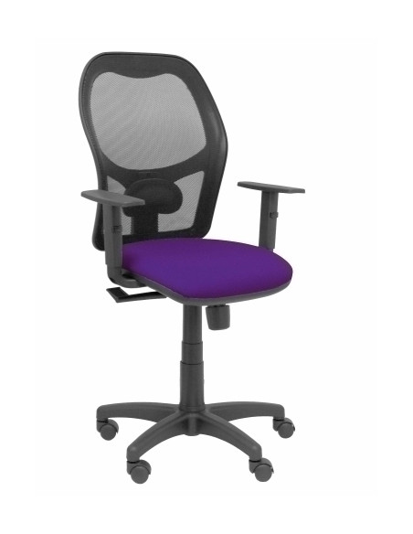 SILLA PIQUERAS Y CRESPO ALOCEN BRAZOS REGULABLES MECANISMO SINCRO REFUERZO LUMBAR RUEDAS NYLON RESPALDO MALLA NEGRA TRANSPIRABLE