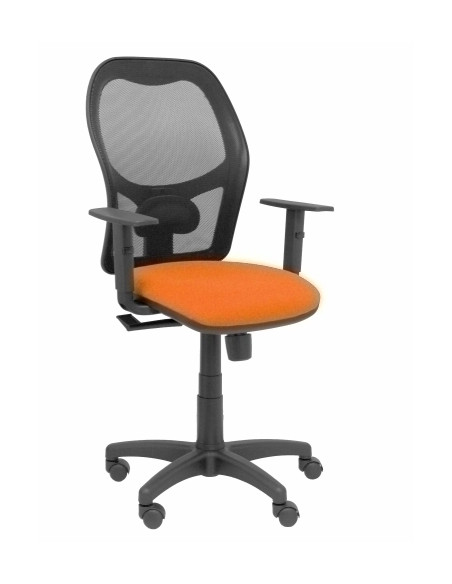 SILLA PIQUERAS Y CRESPO ALOCEN BRAZOS REGULABLES MECANISMO SINCRO REFUERZO LUMBAR RUEDAS NYLON RESPALDO MALLA NEGRA TRANSPIRABLE