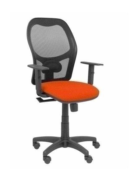 SILLA PIQUERAS Y CRESPO ALOCEN BRAZOS REGULABLES MECANISMO SINCRO REFUERZO LUMBAR RUEDAS NYLON RESPALDO MALLA NEGRA TRANSPIRABLE