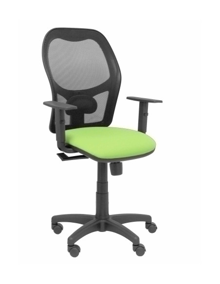 SILLA PIQUERAS Y CRESPO ALOCEN BRAZOS REGULABLES MECANISMO SINCRO REFUERZO LUMBAR RUEDAS NYLON RESPALDO MALLA NEGRA TRANSPIRABLE
