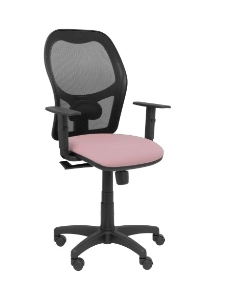 SILLA PIQUERAS Y CRESPO ALOCEN BRAZOS REGULABLES MECANISMO SINCRO REFUERZO LUMBAR RUEDAS NYLON RESPALDO MALLA NEGRA TRANSPIRABLE