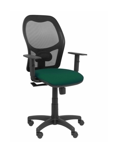 SILLA PIQUERAS Y CRESPO ALOCEN BRAZOS REGULABLES MECANISMO SINCRO REFUERZO LUMBAR RUEDAS NYLON RESPALDO MALLA NEGRA TRANSPIRABLE