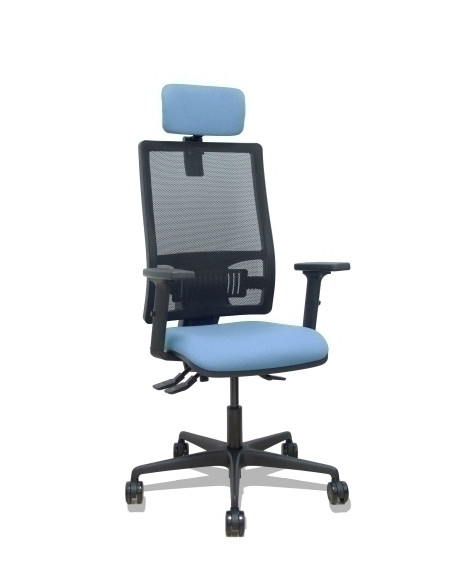 SILLA PIQUERAS Y CRESPO BORMATE BRAZOS 2D APOYO LUMBAR Y CABECERO REGULABLES MECANISMO ASINCRO RUEDAS NYLON de 65 RESPALDO DE MA