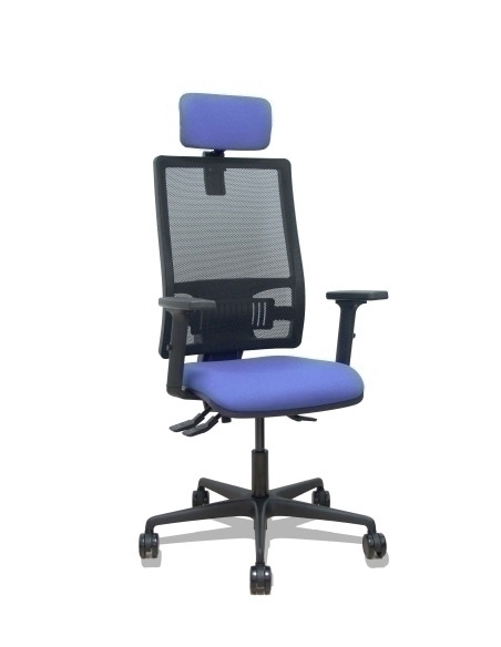 SILLA PIQUERAS Y CRESPO BORMATE BRAZOS 2D APOYO LUMBAR Y CABECERO REGULABLES MECANISMO ASINCRO RUEDAS NYLON de 65 RESPALDO DE MA