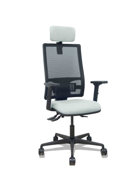 SILLA PIQUERAS Y CRESPO BORMATE BRAZOS 2D APOYO LUMBAR Y CABECERO REGULABLES MECANISMO ASINCRO RUEDAS NYLON de 65 RESPALDO DE MA