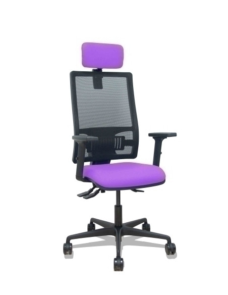 SILLA PIQUERAS Y CRESPO BORMATE BRAZOS 2D APOYO LUMBAR Y CABECERO REGULABLES MECANISMO ASINCRO RUEDAS NYLON de 65 RESPALDO DE MA