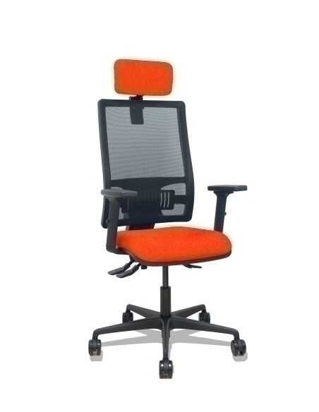 SILLA PIQUERAS Y CRESPO BORMATE BRAZOS 2D APOYO LUMBAR Y CABECERO REGULABLES MECANISMO ASINCRO RUEDAS NYLON de 65 RESPALDO DE MA