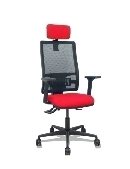 SILLA PIQUERAS Y CRESPO BORMATE BRAZOS 2D APOYO LUMBAR Y CABECERO REGULABLES MECANISMO ASINCRO RUEDAS NYLON de 65 RESPALDO DE MA
