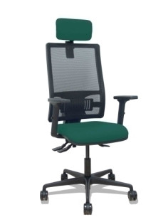 SILLA PIQUERAS Y CRESPO BORMATE BRAZOS 2D APOYO LUMBAR Y CABECERO REGULABLES MECANISMO ASINCRO RUEDAS NYLON de 65 RESPALDO DE MA