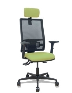 SILLA PIQUERAS Y CRESPO BORMATE BRAZOS 2D APOYO LUMBAR Y CABECERO REGULABLES MECANISMO ASINCRO RUEDAS NYLON de 65 RESPALDO DE MA