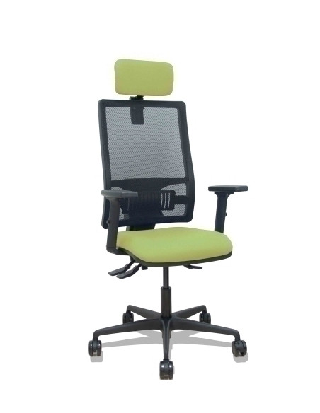 SILLA PIQUERAS Y CRESPO BORMATE BRAZOS 2D APOYO LUMBAR Y CABECERO REGULABLES MECANISMO ASINCRO RUEDAS NYLON de 65 RESPALDO DE MA