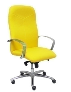 SILLA PIQUERAS Y CRESPO CAUDETE DIRECCION BRAZOS FIJOS CROMADOS MECANISMO BASCULANTE MULTIPOSICION Y ALTURA AJUSTABLE GRAN CONFO