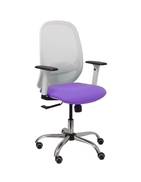 SILLA PIQUERAS Y CRESPO CILANCO BLANCA REGULABLE EN ALTURA RESPALDO MALLA BLANCO BRAZOS REGULABLES RUEDAS de PARQUE ASIENTO TAPI