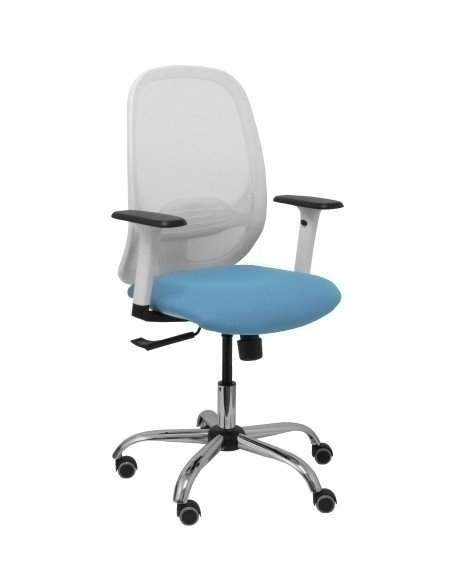 SILLA PIQUERAS Y CRESPO CILANCO BLANCA USO INTENSIVO BRAZOS REGULABLES MECANISMO SINCRO CON REGULADOR DE TENSION REFUERZO LUMBAR