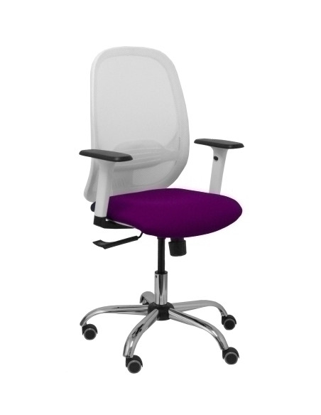 SILLA PIQUERAS Y CRESPO CILANCO BLANCA USO INTENSIVO BRAZOS REGULABLES MECANISMO SINCRO CON REGULADOR DE TENSION REFUERZO LUMBAR