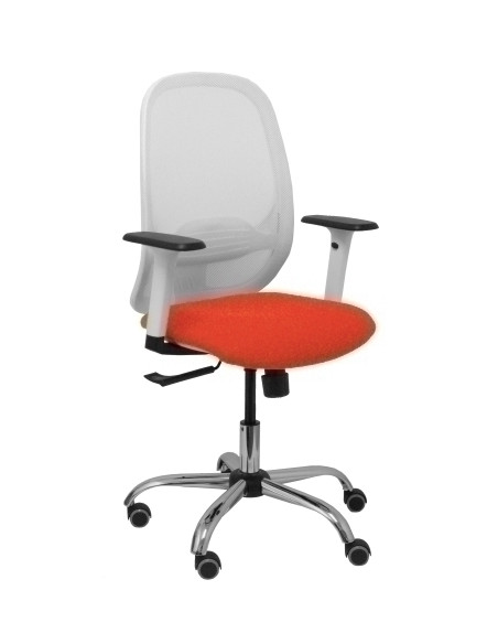 SILLA PIQUERAS Y CRESPO CILANCO BLANCA USO INTENSIVO BRAZOS REGULABLES MECANISMO SINCRO CON REGULADOR DE TENSION REFUERZO LUMBAR