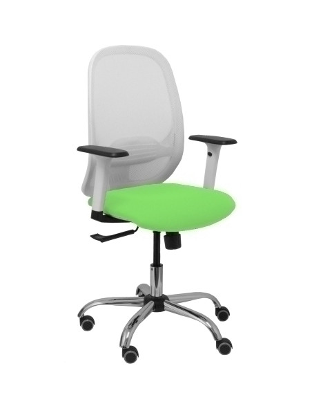 SILLA PIQUERAS Y CRESPO CILANCO BLANCA USO INTENSIVO BRAZOS REGULABLES MECANISMO SINCRO CON REGULADOR DE TENSION REFUERZO LUMBAR