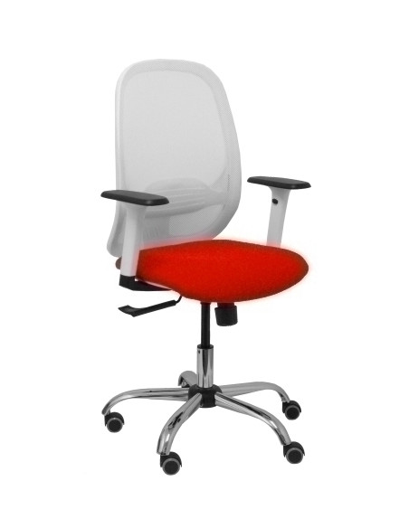 SILLA PIQUERAS Y CRESPO CILANCO BLANCA USO INTENSIVO BRAZOS REGULABLES MECANISMO SINCRO CON REGULADOR DE TENSION REFUERZO LUMBAR