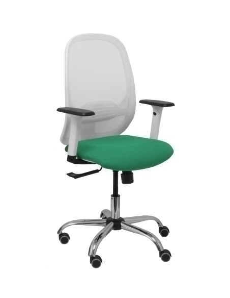 SILLA PIQUERAS Y CRESPO CILANCO BLANCA USO INTENSIVO BRAZOS REGULABLES MECANISMO SINCRO CON REGULADOR DE TENSION REFUERZO LUMBAR